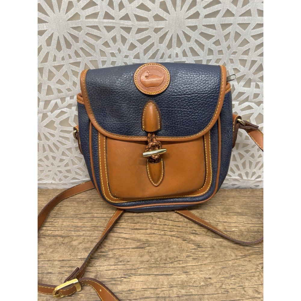 Auth Dooney Bourke Vtg AWL R88 LODEN shoulder Flap‎ bag USA
